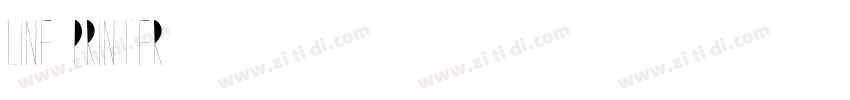Line Printer字体转换